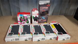 (13b) 8x Nintendo Switch Items. 1x Power A Wired Controller Splatoon 2. 1x Stealth Sw-C100 Charging