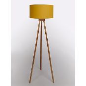 (11B) 2x GH Tripod Floor Lamp Mustard.