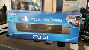 (13a) 1x Sony PS4 Playstation Camera. (New, Sealed Item -Some Damage To Rear Of Box).
