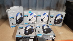 (13b) 6x Turtle Beach PS4 / PS5 Wired Gaming Headset. 2x Recon 70 (Both Units New, Sealed). 4x Reco