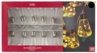 (11i) 8x Items. 1x GH Mains Operated 30 Decorative Indoor/Outdoor Lights RRP £15. 1x GH Battery Ope