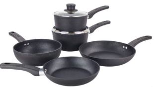 (P) Scoville Pure Never Stick E 5 Piece Cook & Pan Set RRP £50.