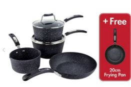 (P) 1x Scoville Never Stick Super strong 5 Piece Pan Set RRP £65.