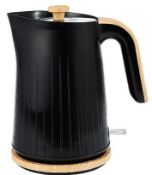 (14a) 3x Items. 2x Gb Fast Boil Black & Wood Perfect Kettle (Contents Appear New.) RRP £20 Each. 1x