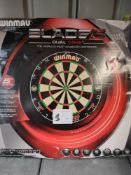 Winmau Blade 5 dual core dartboard. RRP £50. Grade U.