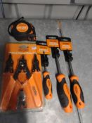 Stag Tools 5M tape, ext/int circlip pliers x3 screwdrivers RRP £30 Grade A.