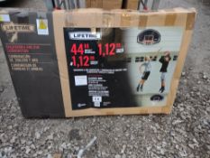 Lifetime 44: 1.2m basketball rim and backboard RRP £60 Grade U.