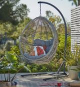 (16) 1x Hartington Florence Collection Hanging Chair RRP £280. (Fixings Seen).