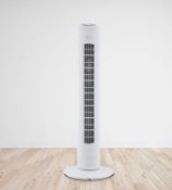 (4P) 3x Arlec Items. 2x 31” White Osc Tower Fan With Timer RRP £39. 1x 38” White Osc Tower Fan Wit