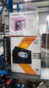 (3B) 2x Items. 1x Karbon Digital Safe 26L (DS 300) Black . 1x Sandleford Digital Safe 4.6L (17EF) P