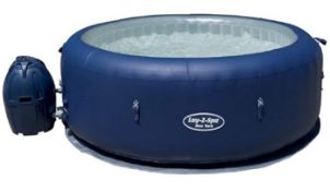 (1E) 1x Bestway Lay-Z-Spa New York Portable Spa RRP £600. Lot Comes With Box, Cover & Air Tube (Uni