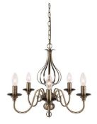 (6J) 2x Light Boutique Items. 1x Piper 5 Light Pendant. 1x Piper 2 Light Wall Light,