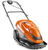 (7F) 3x Items. 1x Flymo EasiGlide 360V Hover Collect Lawnmower. 1x Powerbase 37cm 1600W Electric Ro