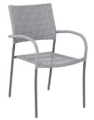 (13) 6x Bambrick Stacking Chair Grey (Units Appear As New)