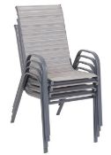 (13) 6x Items. 2x Andorra Stacking Chair. 2x Billy Bistro Stacking Chair. 1x Grey Faux Leather / Ch
