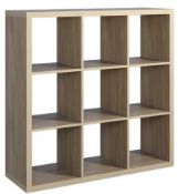 (10E) 1x Living Elements Clever Cube 3x3 Cube Storage Unit Sanoma Oak Finish RRP £65. (W1110x H111