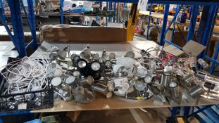 (3A) Contents Of Shelf. Approx 23x Mixed Lighting Items To Include Ceiling, Wall & Wire.