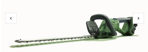 (6N) 3x Powerbase Items. 1x 52cm 40V Cordless Hedge Trimmer RRP £119. 1x 51cm 20V Cordless Hedge T