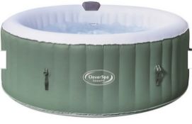 (4M) 1x CleverSpa Costwolds Hot Tub RRP £350. Unit Powers On & Inflates. Lot Contains Cover, Ground
