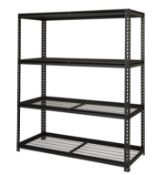 (Os 44) 1x Pinnacle 4 Tier Heavy Duty Shelving Unit RRP £99. (H1830x W1500x D540cm).