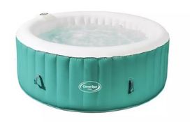 1x CleverSpa Costwolds Hot Tub RRP £350. Unit Powers On & Inflates. Lot Contains Cover, Ground Shee