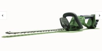 (6O) 8x Powerbase Items. 3x 52cm 40V Cordless Hedge Trimmer. 2x 20V Cordless Grass Trimmer. 1x Elec