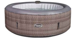 (Mz) 1x CleverSpa Florence 6 Person Hot Tub RRP £560. Unit Powers On & Inflates. Lot Comes With Ai