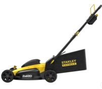 (5G) 5x Mixed Lawnmowers To Inc Stanley FatMax RRP £400, Bosch & Sovereign.