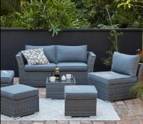 (16) 1x Bambrick Sofa Set RRP £800. (Contents Appear Clean, Unused, But Sofa Frame Warped At Rear).