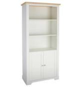(Os) 1x Diva Bookcase Ivory RRP £150. (L79x W39x W180cm)