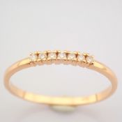 IDL Certificated 14K Rose/Pink Gold Diamond Ring (Total 0.06 Ct. Stone)