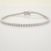 IDL Certificated 14k White Gold Diamond Bracelet (Total 2.08 Ct. Stone)