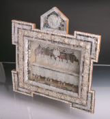 Diorama m. der Darstellung des letzten Abendmahls (Alter u. Herkunft unbekannt), aufwendige Arbeit
