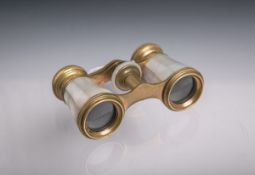 Antikes Opernglas, Messing vergoldet