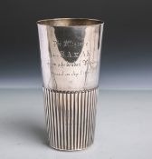 Becher 800 Silber, massiv, konische