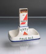 Werbeaschenbecher aus Porzellan mit