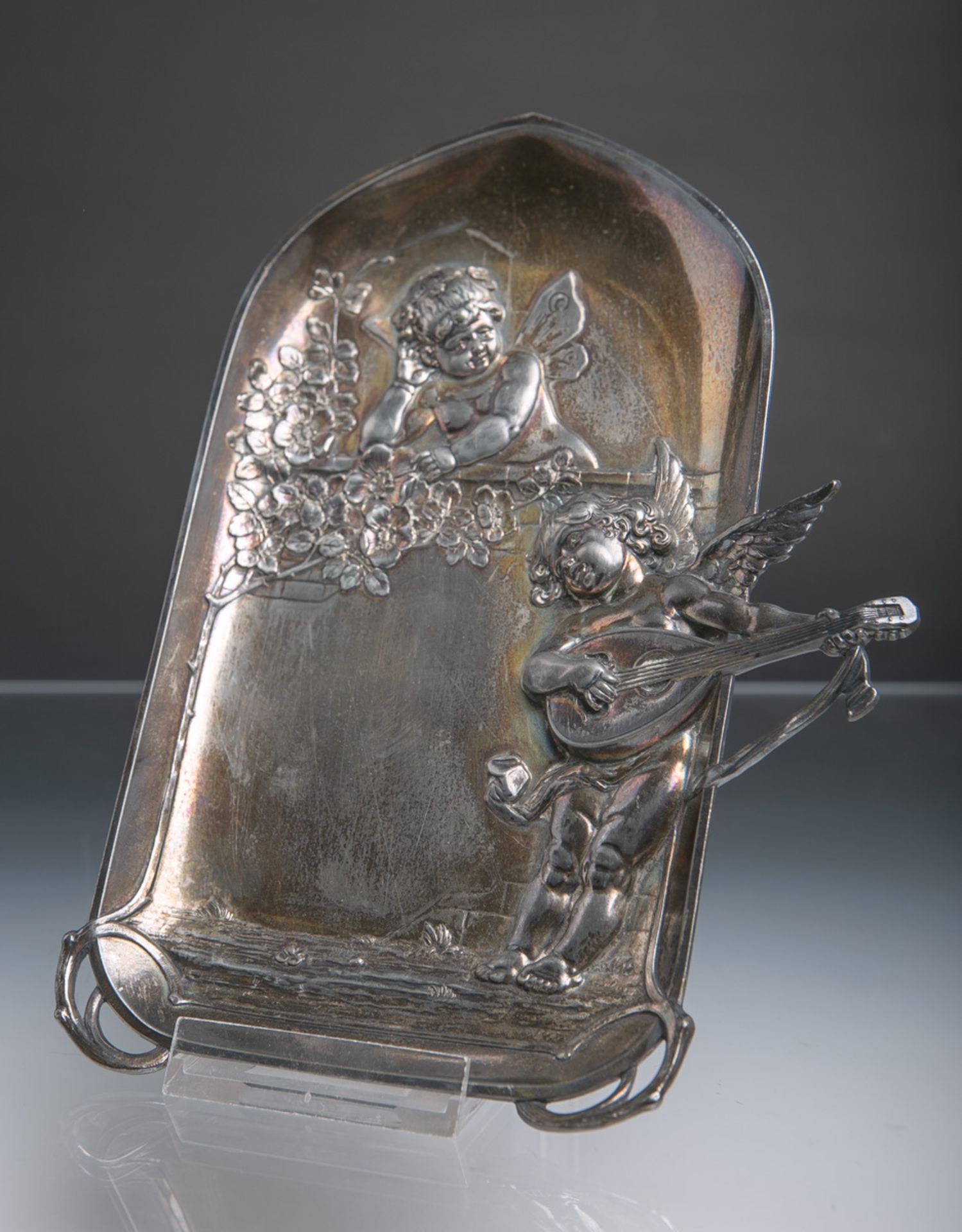 Flasche Schale m. Jugendstildekor (um 1900)