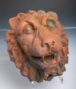 Wasserspeier (wohl 20. Jh.), Löwenkopf wohl Terakotta