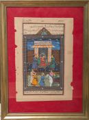 Gouache (wohl 18./19. Jh.), Manuscriptseite