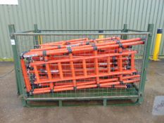 18 x Genex Lightweight Fiberglass Scaffold Tower Sections as shown