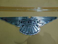 CAST ALUMINIUM JAGUAR SIGN.