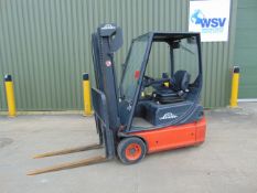 Linde E14-02 3 Wheel Counter Balance Electric Forklift ONLY 1,029 HOURS
