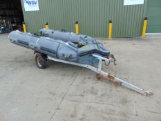 Inflatable10 ft Rib with galvanised launching trailer with accessories