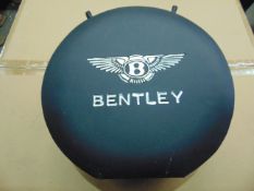 ROUND BENTLEY 1 GALL PETROL/ OIL CAN with BRASS CAP