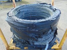 Unissued Pallet of Galvanised Razor Wire Approx 400m