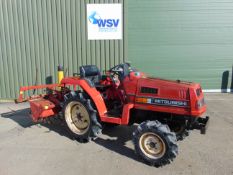 Misubishi F1 4x4 Cpmpact Tractor c/w Rotavator ONLY 849 HOURS!