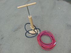 Unissued Clark Mast Pneumatic Hand Pump c/w Airline Assy