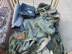 Stillage of Various Canvas Radio Bags etc
