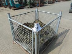 1X STILLAGE OF BRITISH ARMY NATO WOODLAND CAMO NETTING AS SHOWN