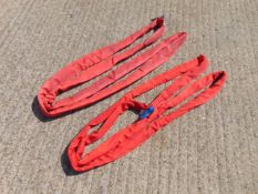 Qty 2 x SpanSet / Matlock 2m 5 Ton Recovery Round Slings